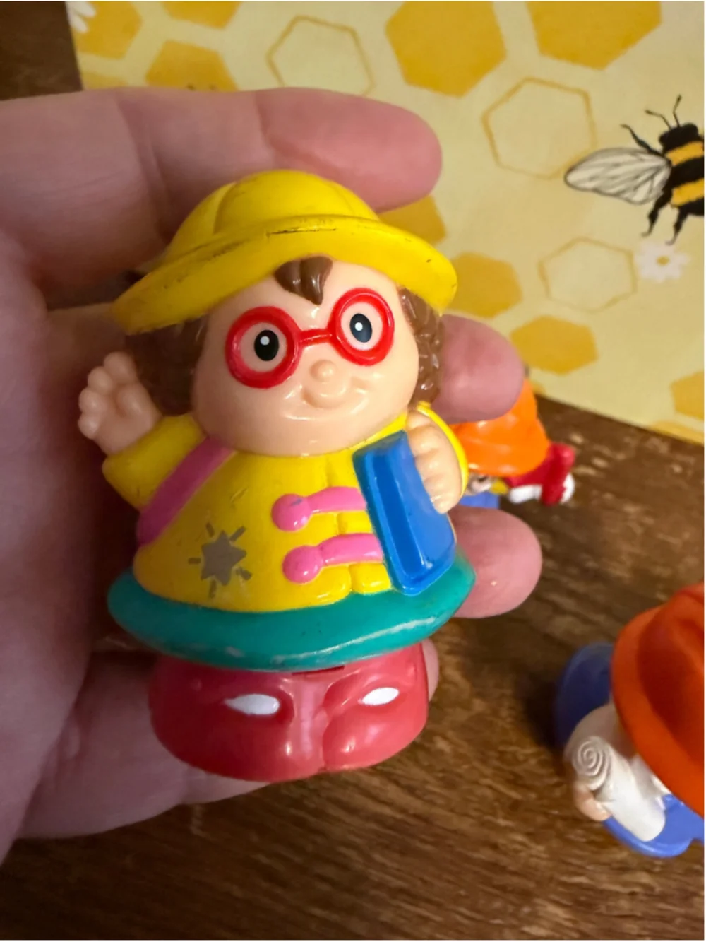 Fisher Price Little People Construction Worker Figure Lot of 5 Builder Crew Repl